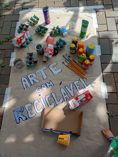 Crianças da Recrear: arte e reciclável, Maternal (2 a 4 anos)