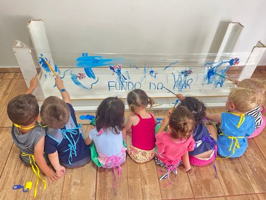 Crianças da Recrear: arte e reciclável, Maternal (2 a 4 anos)